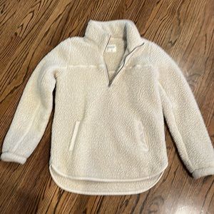 Abercrombie & Fitch Sherpa 3/4 zip Pullover